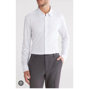 Hugo boss sharp fit Cotton dress shirt size 15 1/2 -34/35